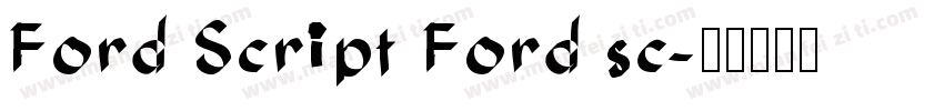 Ford Script Ford sc字体转换